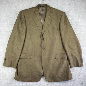 Jack Victor Wool Sport Coat Mens 44R Golden Yellow Jacket Blazer Canada Made